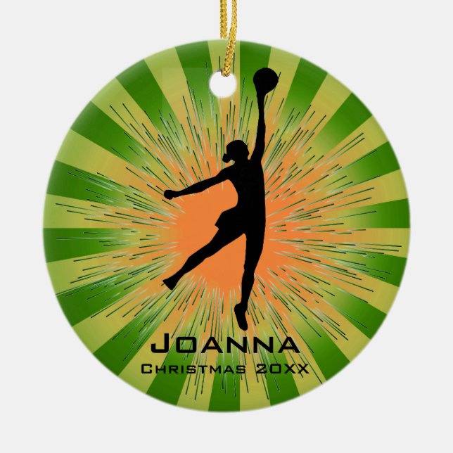 Ornamento Personalizado de Voleibol Feminino (Frente)