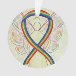 Ornamento Personalizado do Arco-Íris de Consciên