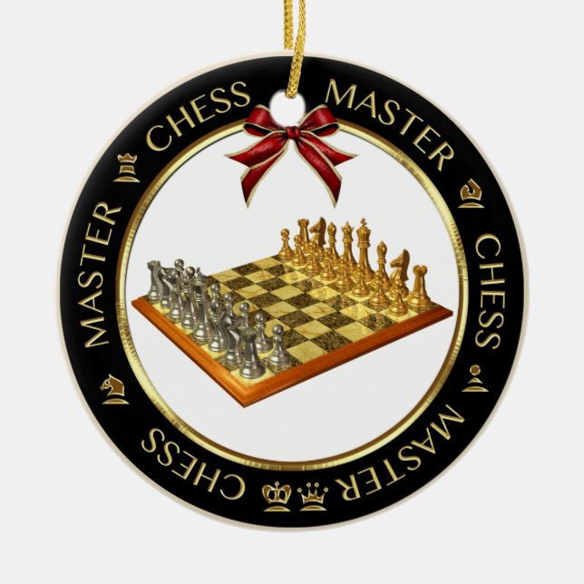 Ornamento Personalizado do Chess Master (Frente)