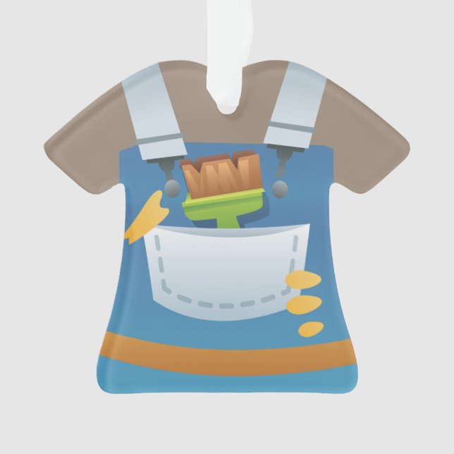 Ornamento personalizado do feriado do Natal do (Frente)