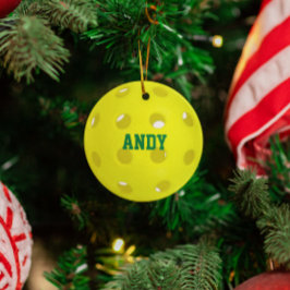 Ornamento Personalizado do Lover de Pickleball