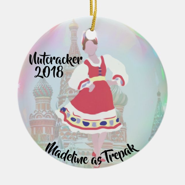 Ornamento personalizado do Nutcracker - (Frente)