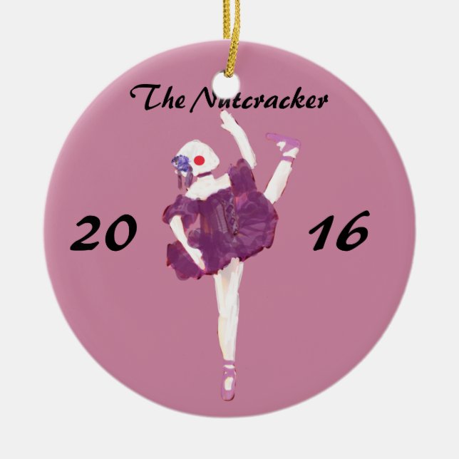 Ornamento personalizado do Nutcracker - boneca da (Frente)