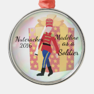 Ornamento personalizado do Nutcracker - soldado
