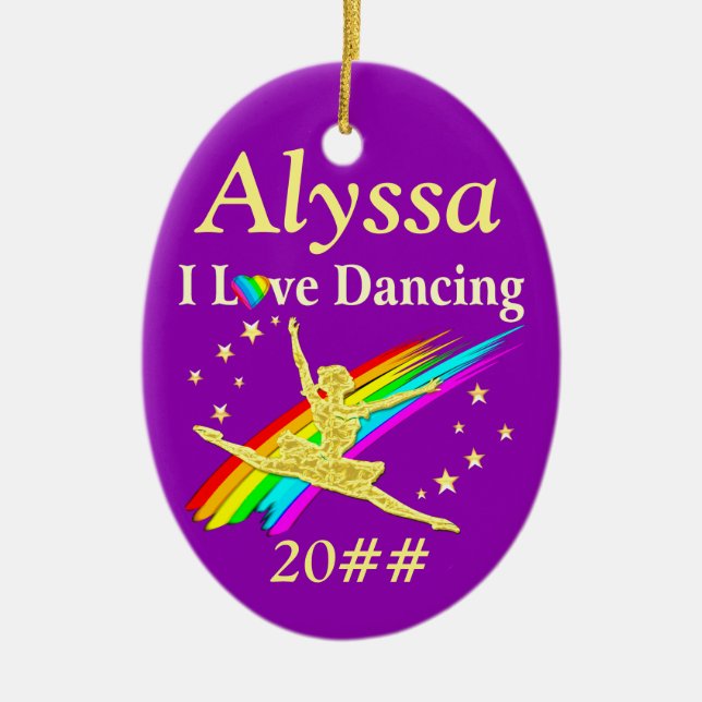 ORNAMENTO PERSONALIZADO DO querido DANCER (Frente)