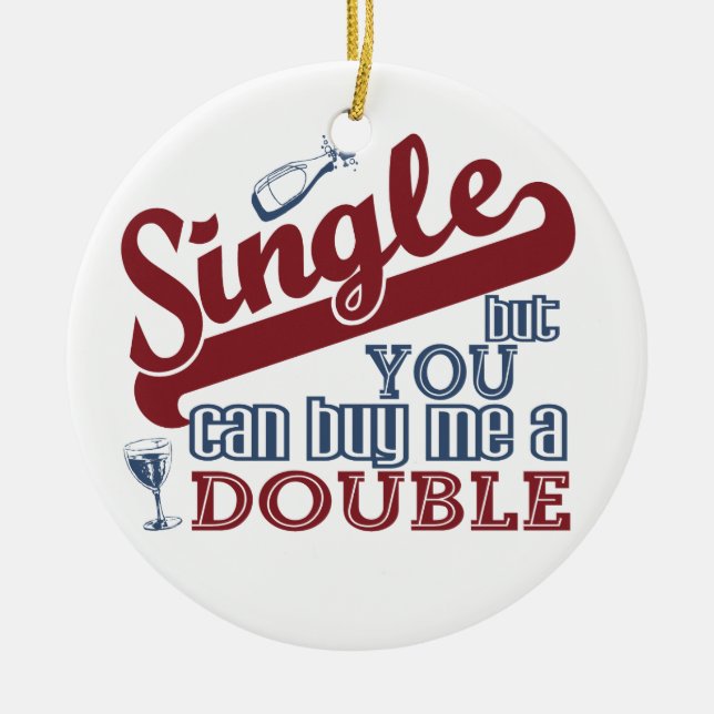 ornamento personalizado do solteiro (Frente)