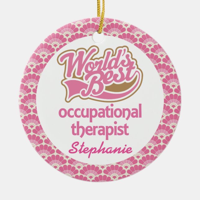 Ornamento personalizado do terapeuta ocupacional (Frente)
