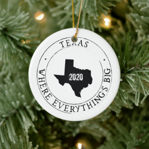 Ornamento Personalizado do Texas