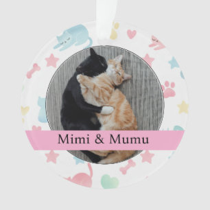 Ornamento Personalizado – Gatos Mimi & Mumu