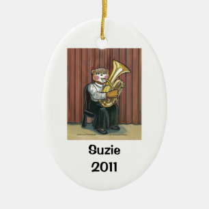 Ornamento personalizado jogador da tuba