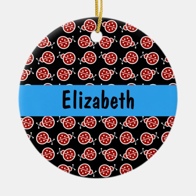 Ornamento Personalizado Ladybugs (Frente)
