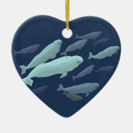 Ornamento personalizado ornamento da baleia das
