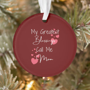 Ornamento Personalizado para a Mãe Minha Maior Bên