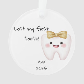 Ornamento Personalizado Perdeu Meu Primeiro Natal Do Dente