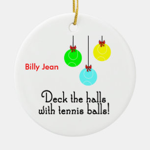 Ornamento personalizado plataforma de TennisChick