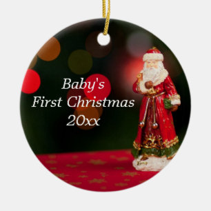 Ornamento personalizado primeiro Natal do papai