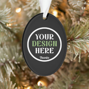 Ornamento personalizado, único, elegante e minimalista