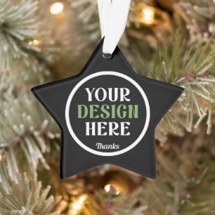 Ornamento personalizado, único, elegante e minimalista