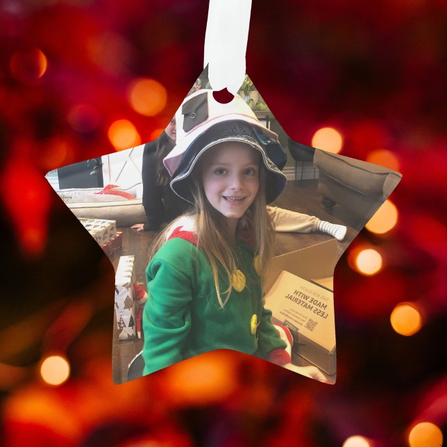 Ornamento Personalizar Destaque de Foto de Feriado (Criador carregado)