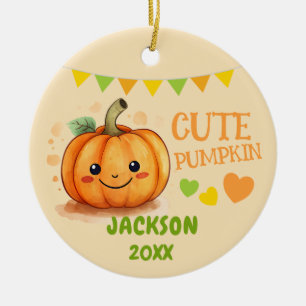 Ornamento Personalizável da Pumpkin Cuta