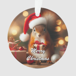 Ornamento Personalizável de Segurança de Esquilo d