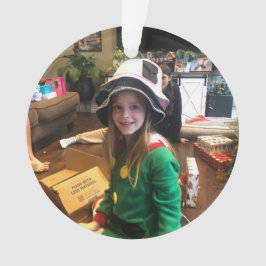 Ornamento Personalize a sua foto - NATAL acrílico