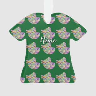 Ornamento Personalize Camisa Vestido Verde Chicky Chicky