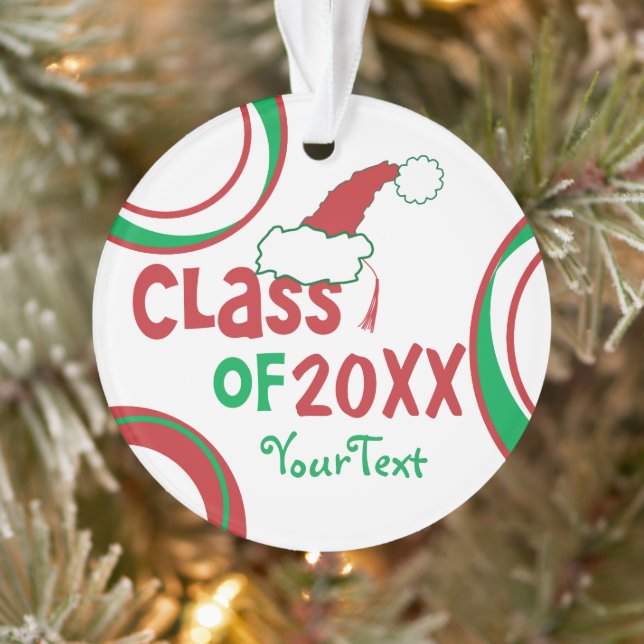 Ornamento Personalize Divertido © Turma de Graduado Ornament (Árvore)