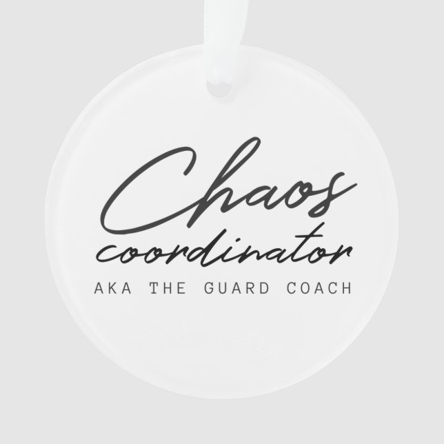 Ornamento Personalize este treinador da guarda de cor (Frente)