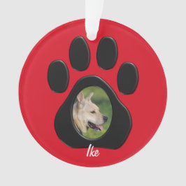 Ornamento (Personalize) nome da foto do animal de estimação