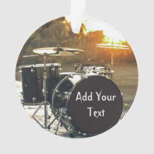 Ornamento Personalize o Drummer do Drummer Kit do Drum Kit