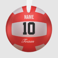 Personalize o voleibol vermelho