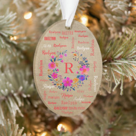Ornamento Personalized Name Ornament Add your Name