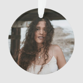 Ornamento Personalized Photo Ornament for Birthday with Text