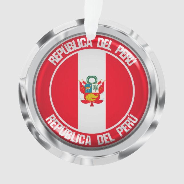 Ornamento Peru Round Emblem (Frente)