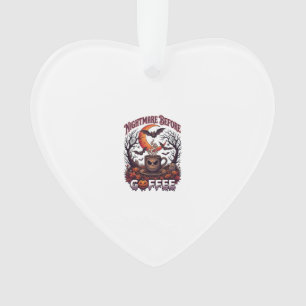 Ornamento Pesadelo Antes do Café Halloween Skull Caneca Fant