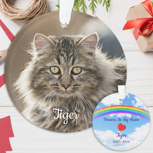 Ornamento Pet Memorial Forever Em Nossa Foto De Gato