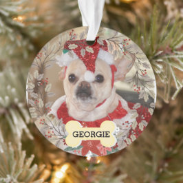 Ornamento Pet Photo Dog Fausto de Natal