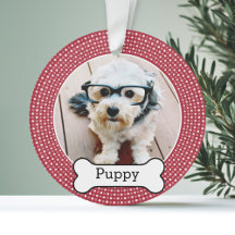 Pet Photo with Dog Bone - Duplo Lado