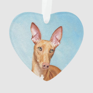 Ornamento Pharaoh Hound Painting - Arte Cachorra Original
