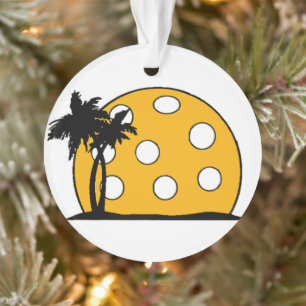 Ornamento Pickleball Beach Sunset