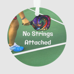 Ornamento Pickleball Engraçado Sem Cordas Ligadas