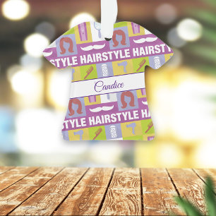 Ornamento Pictograma Monograma de Lista de Cabelos