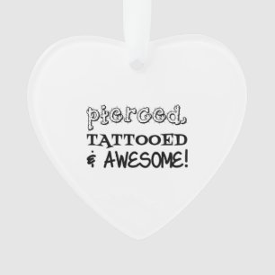 Ornamento Piercing Tatuado E Incrível