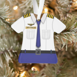 Ornamento Piloto de linha aérea personalizada e cômoda