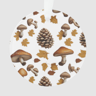 Ornamento Pinecone & Feather Acrylic Ornament