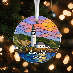 Ornamento Pingente de Acrílico Personalizado do Cape Cod Nat