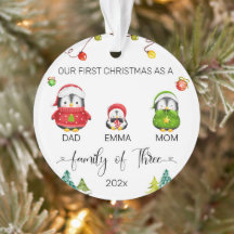 Pinguim de Natal Personalizado do Bebê