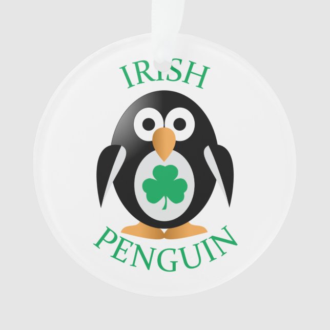 Ornamento Pinguim irlandês (Frente)