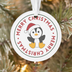 Ornamento Pinguim Natal Neve Animais de inverno Pinguins Orn